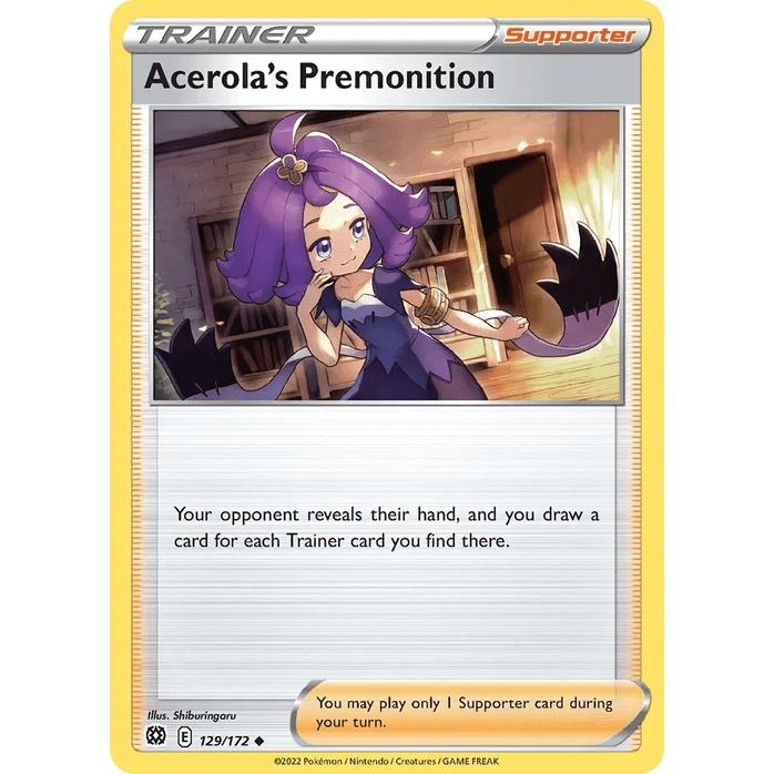 Acerola's Premonition 129/172 - Brilliant Stars (Engelsk / Near Mint)