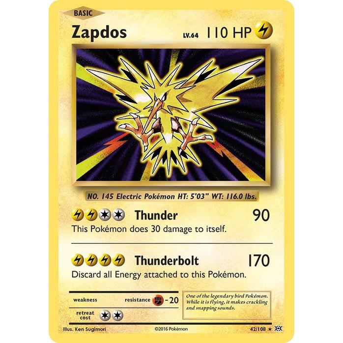 Zapdos - Evolutions (Holo Rare) [EVO-42] English / Near Mint / Normal