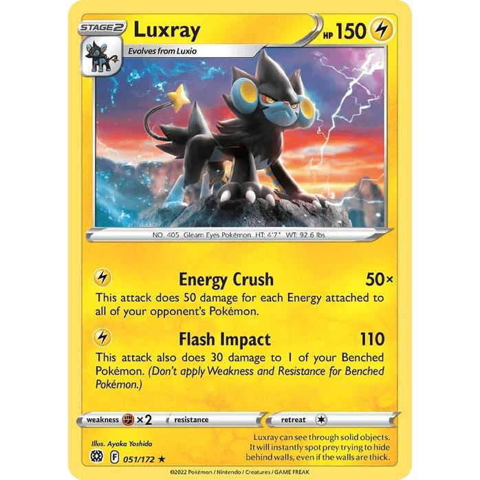 Luxray 51/172 - Brilliant Stars (Engelsk / Near Mint)