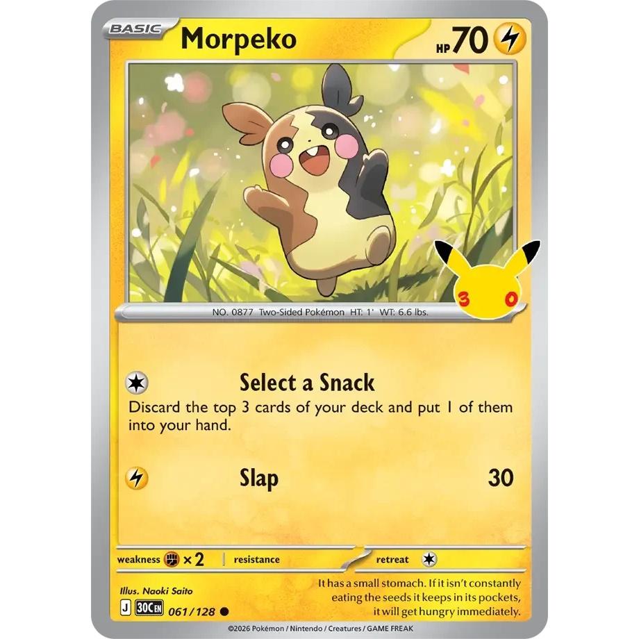 Morpeko - 30th Celebration (Common) [30C-61] English / Near Mint / Normal