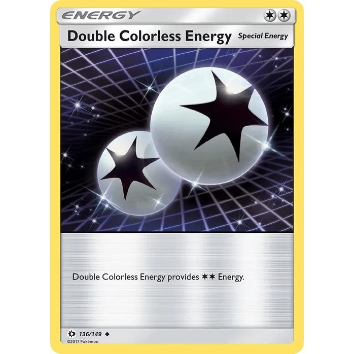 Double Colorless Energy 136/149 - Sun & Moon Base Set (Engelsk / Near Mint)
