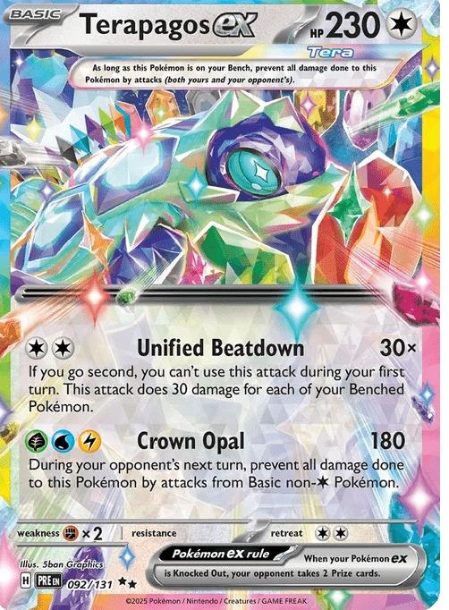 Terapagos ex - Prismatic Evolutions (Double Rare) [PRE-92] English / Near Mint / Normal