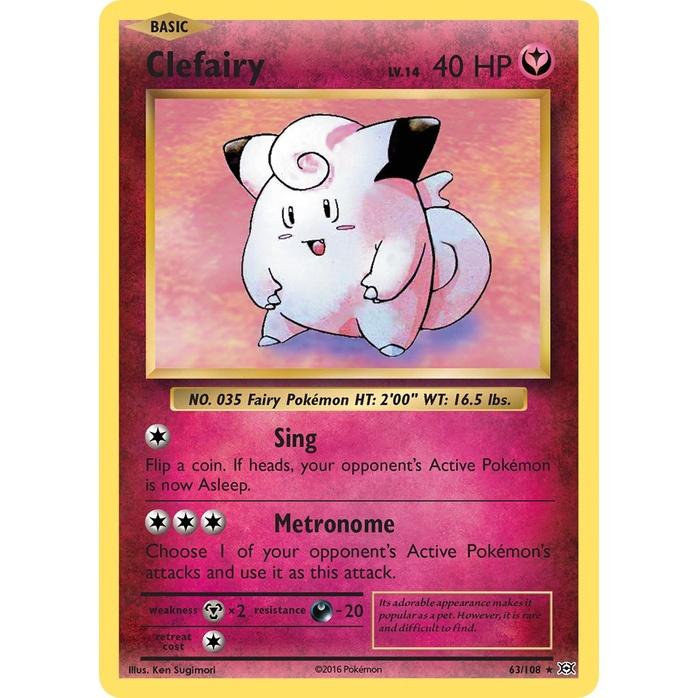 Clefairy - Evolutions (Holo Rare) [EVO-63] English / Near Mint / Normal