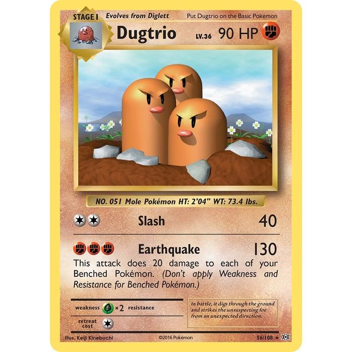 Dugtrio - Evolutions (Rare) [EVO-56] English / Near Mint / Normal