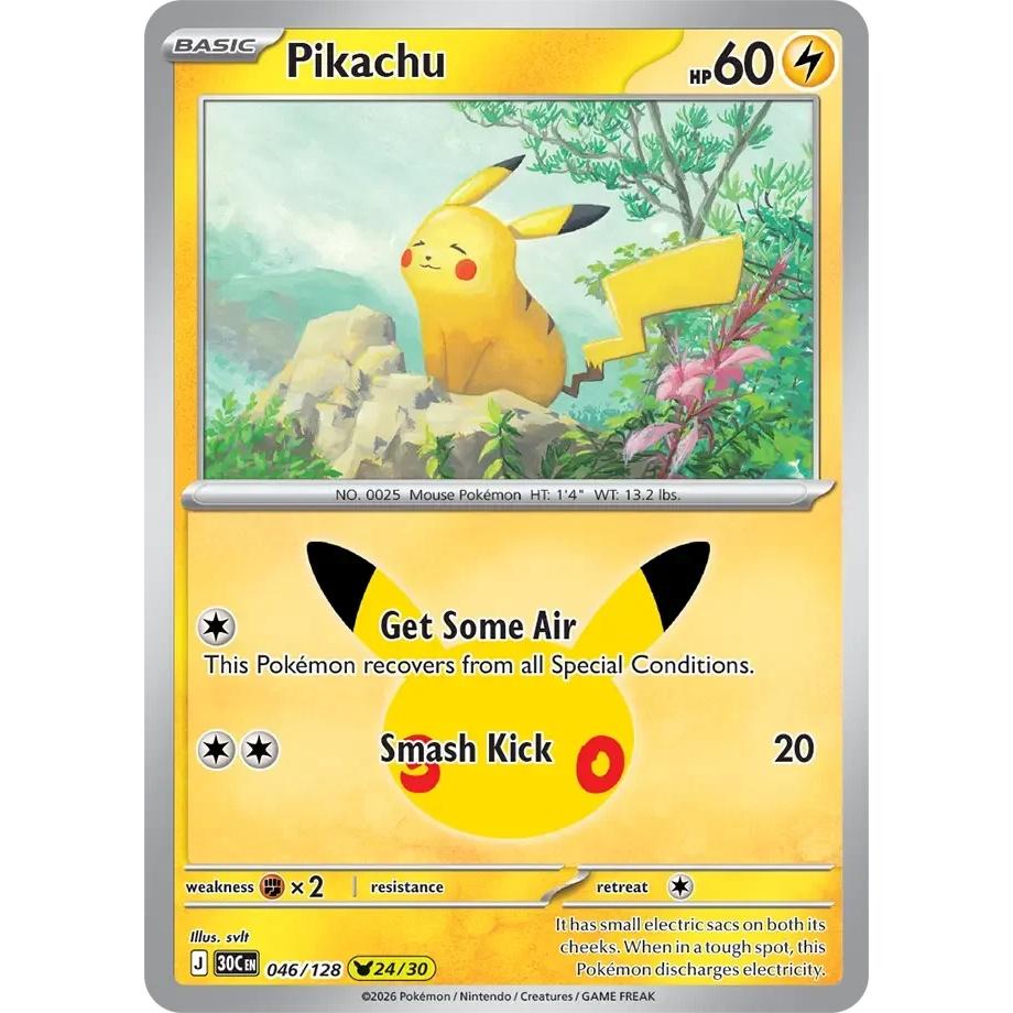 Pikachu - 30th Celebration (Pikachu Rare) [30C-46] English / Near Mint / Normal