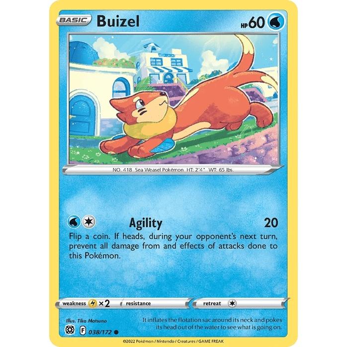 Buizel 38/172 - Brilliant Stars (Engelsk / Near Mint)