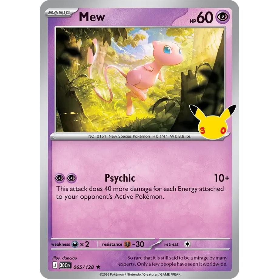 Mew - 30th Celebration (Rare) [30C-65] English / Near Mint / Normal
