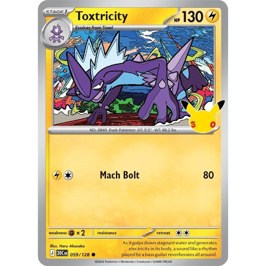 Toxtricity - 30th Celebration (Common) [30C-59] English / Near Mint / Normal