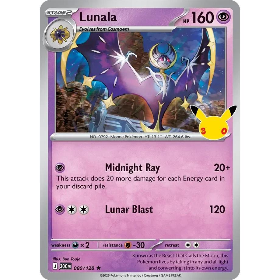Lunala - 30th Celebration (Rare) [30C-80] English / Near Mint / Normal