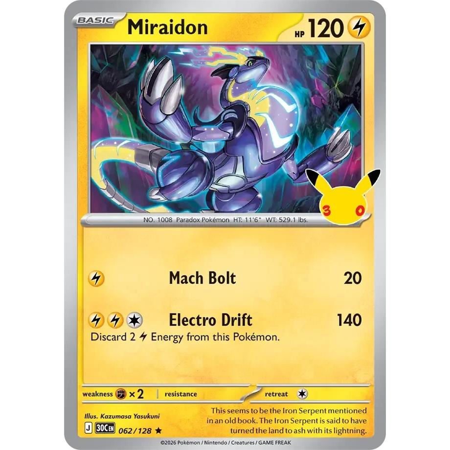 Miraidon - 30th Celebration (Rare) [30C-62] English / Near Mint / Normal