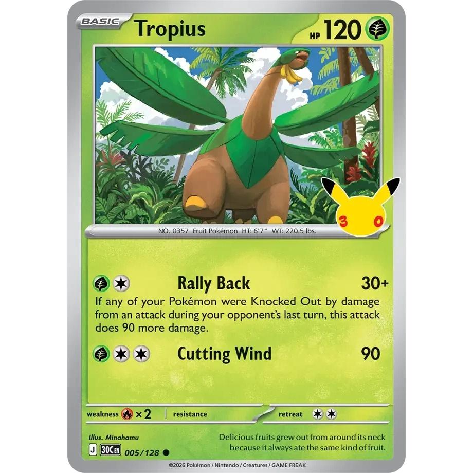 Tropius - 30th Celebration (Common) [30C-5] English / Near Mint / Normal