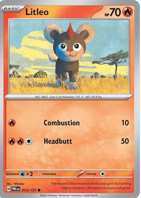 Litleo - Prismatic Evolutions (Common) [PRE-15] English / Near Mint / Normal