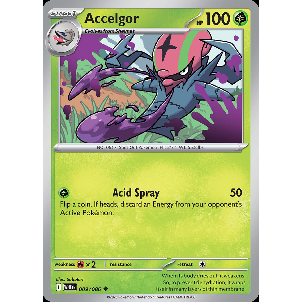 Accelgor 9/086 [Reverse Holo] - White Flare