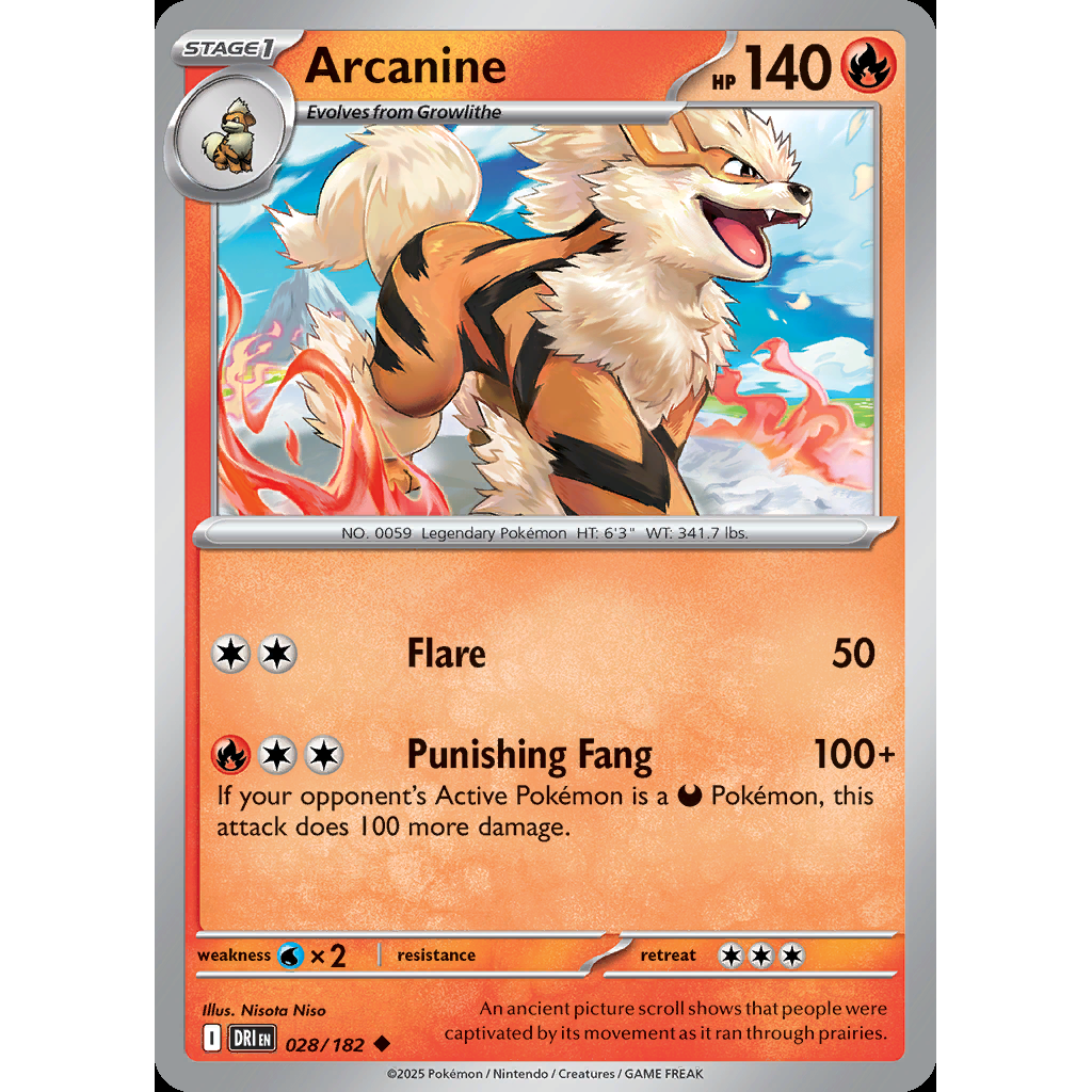 Arcanine 28/182 - Destined Rivals
