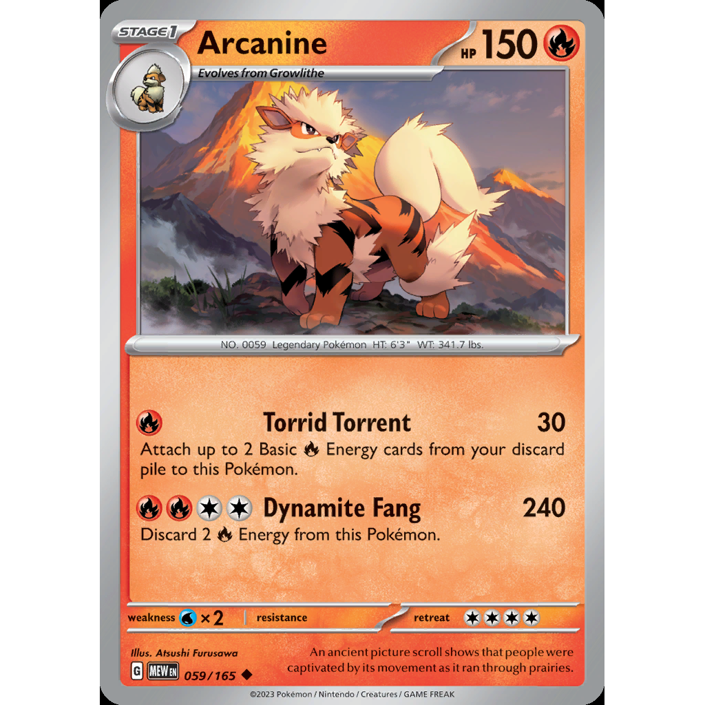 Arcanine 59/165 [Reverse Holo] - 151