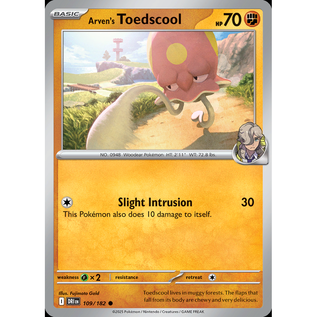 Arven’s Toedscool 109/182 [Reverse Holo] - Destined Rivals