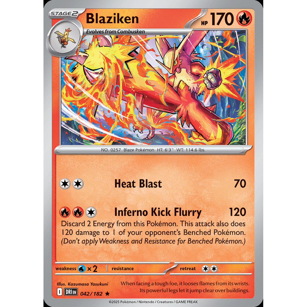 Blaziken 42/182 [Reverse Holo] - Destined Rivals