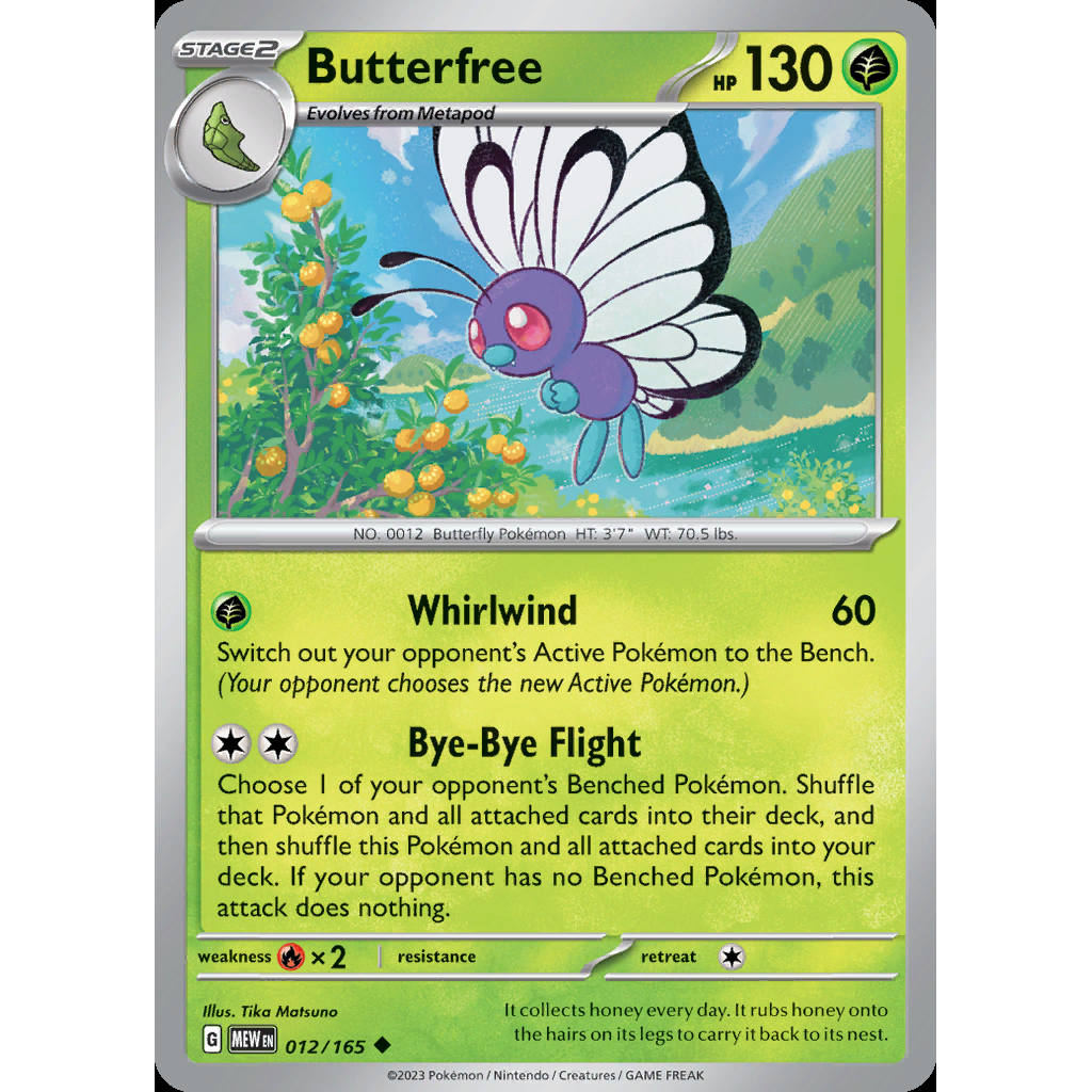 Butterfree 12/165 [Reverse Holo] - 151