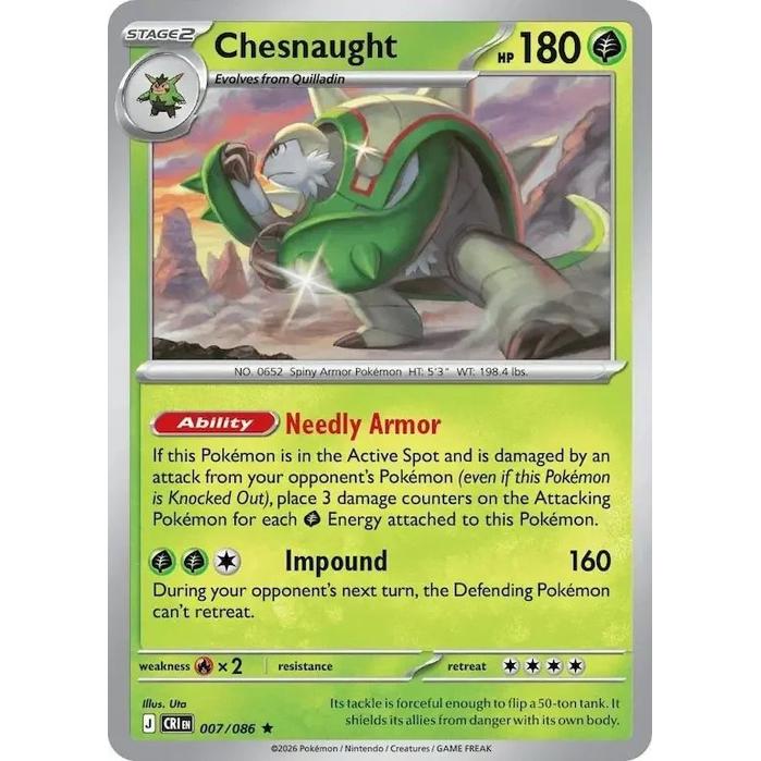 Chesnaught 007/086 [Holo] - Chaos Rising