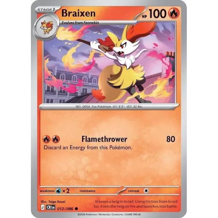 Braixen 012/086 - Chaos Rising