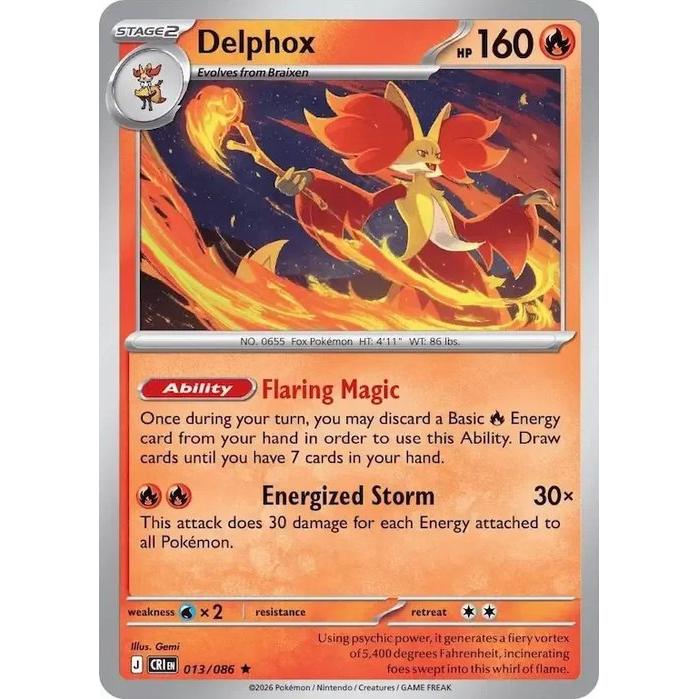 Delphox 013/086 [Holo] - Chaos Rising