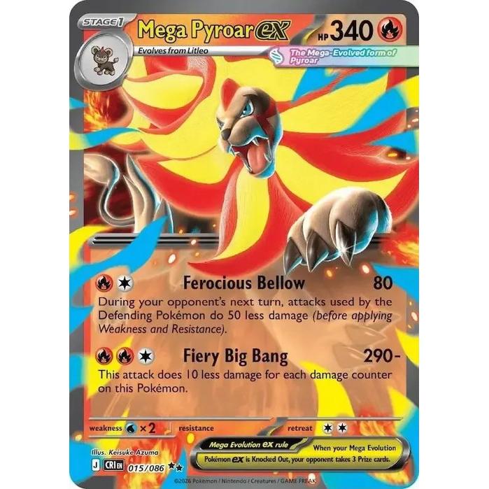 Mega Pyroar ex 015/086 - Chaos Rising