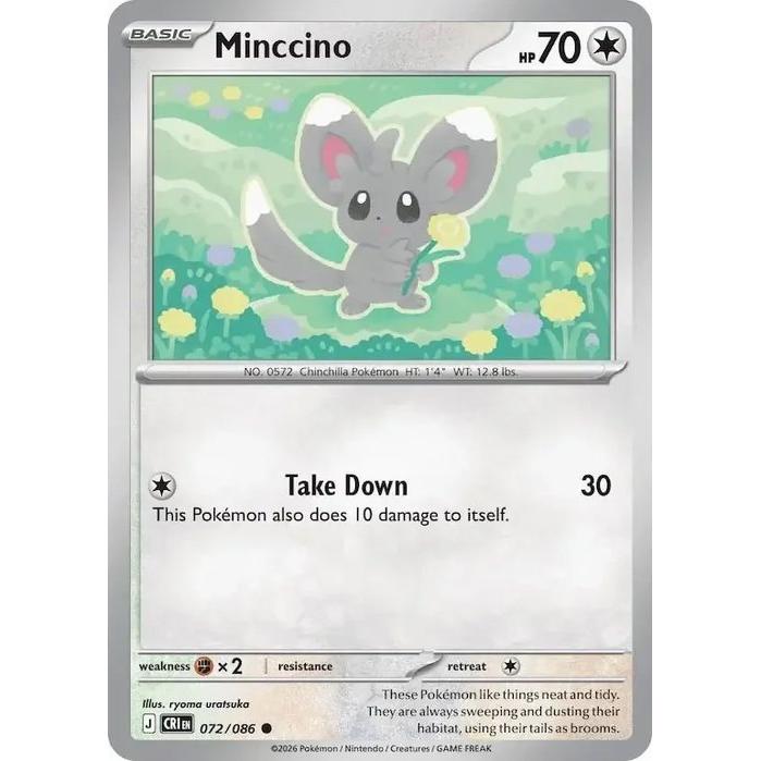Minccino 072/086 [Reverse Holo] - Chaos Rising