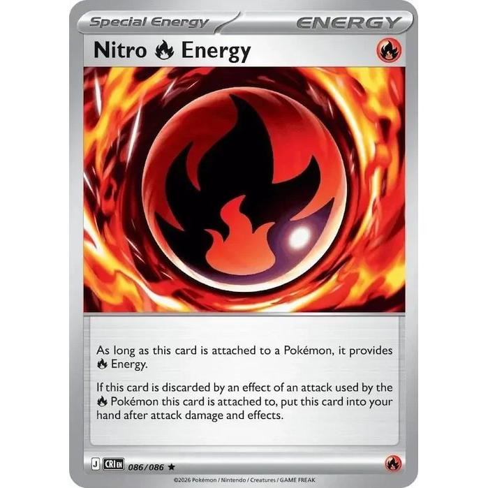 Nitro Fire Energy 086/086 [Reverse Holo] - Chaos Rising