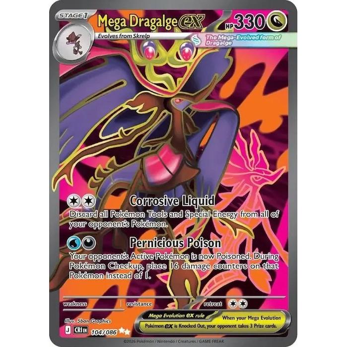Mega Dragalge ex 104/086 - Chaos Rising