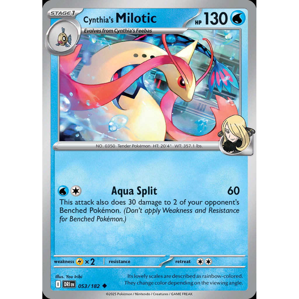 Cynthia’s Milotic 53/182 [Reverse Holo] - Destined Rivals