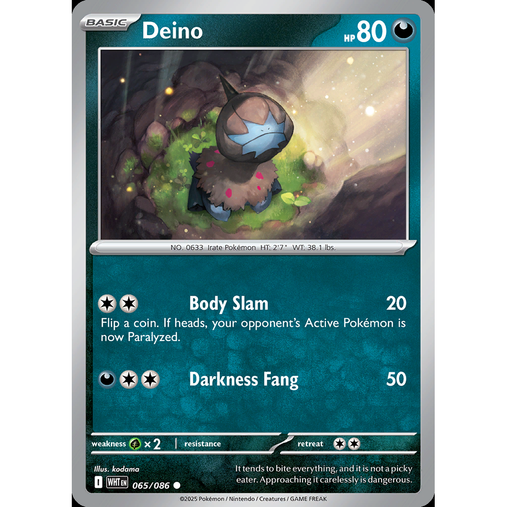 Deino 65/086 [Reverse Holo] - White Flare