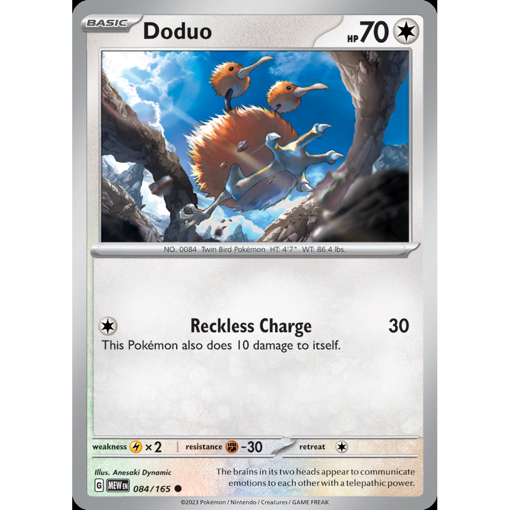 Doduo 84/165 [Reverse Holo] - 151