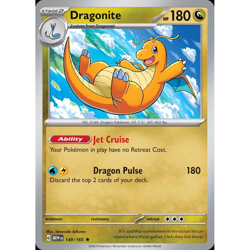 Dragonite 149/165 [Reverse Holo] - 151