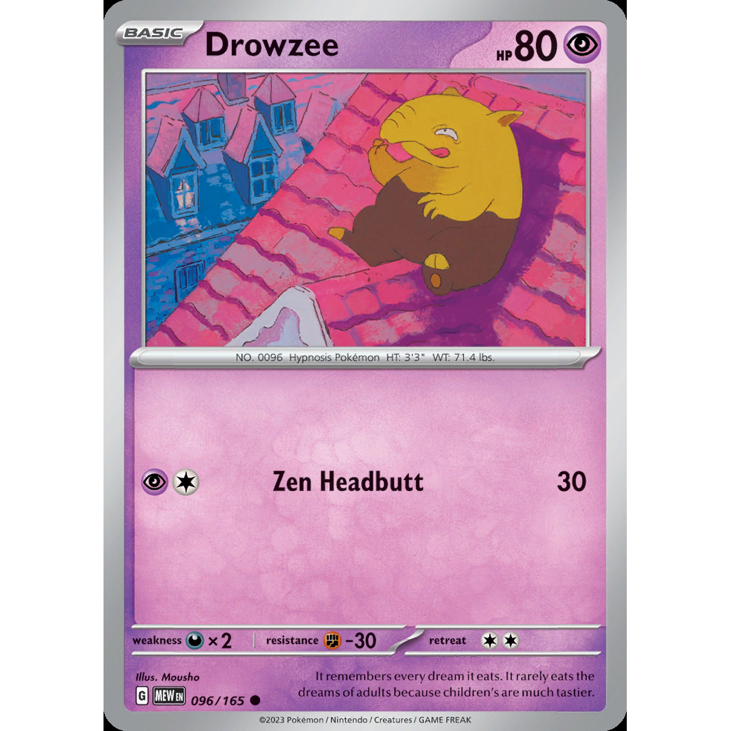 Drowzee 96/165 [Reverse Holo] - 151