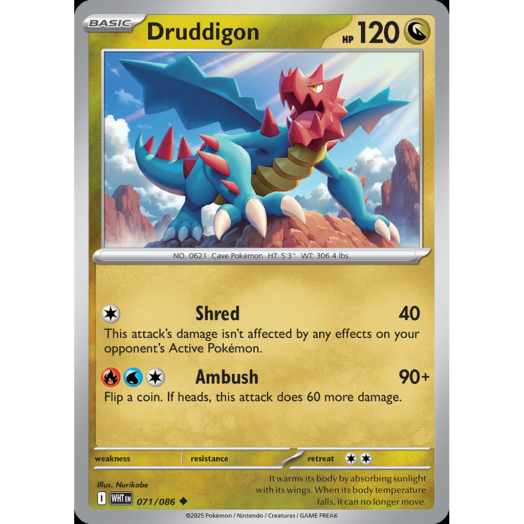 Druddigon 71/086 [Reverse Holo] - White Flare