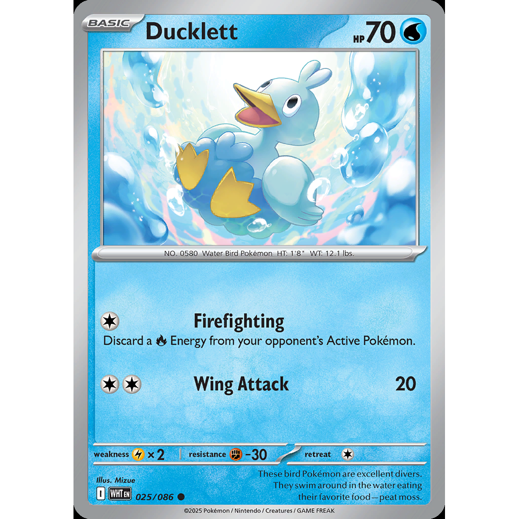 Ducklett 25/086 - White Flare