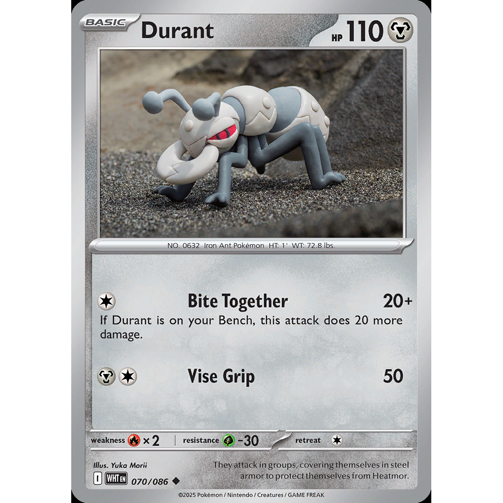 Durant 70/086 [Reverse Holo] - White Flare