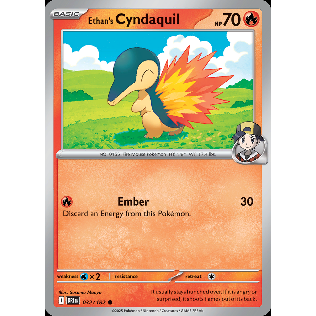 Ethan’s Cyndaquil 32/182 [Reverse Holo] - Destined Rivals