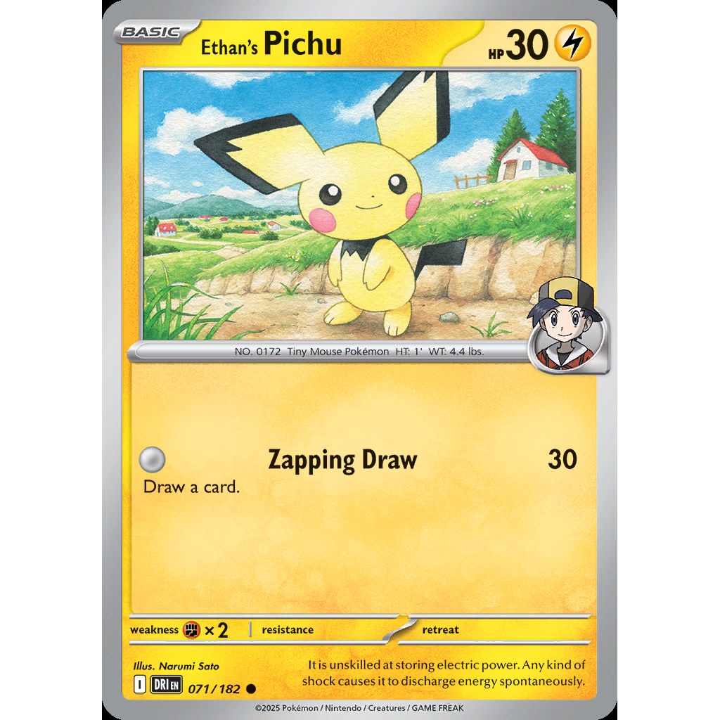 Ethan’s Pichu 71/182 [Reverse Holo] - Destined Rivals