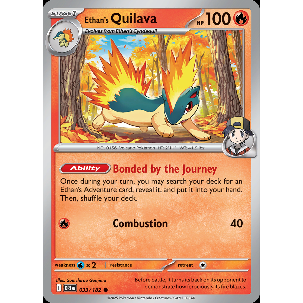 Ethan’s Quilava 33/182 [Reverse Holo] - Destined Rivals