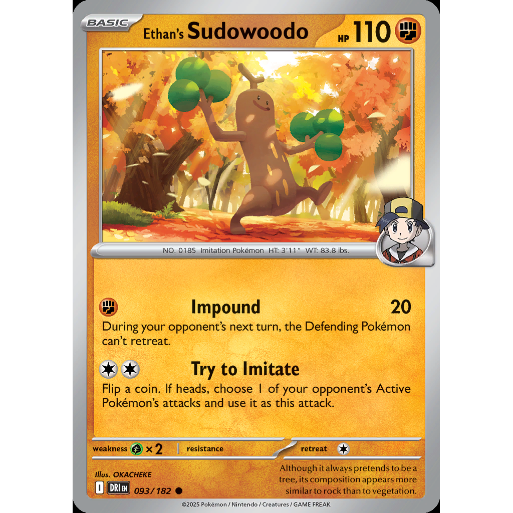 Ethan’s Sudowoodo 93/182 [Reverse Holo] - Destined Rivals