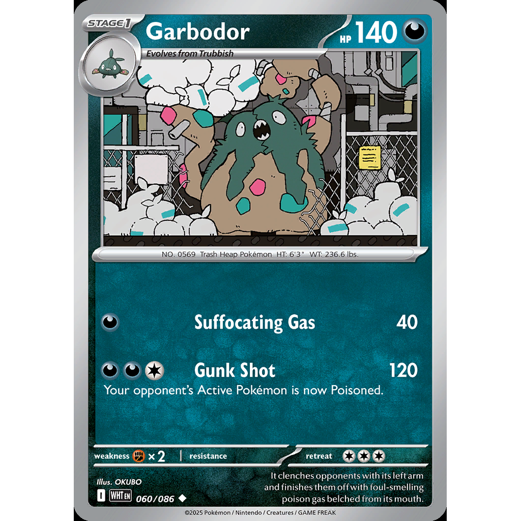 Garbodor 60/086 [Reverse Holo] - White Flare
