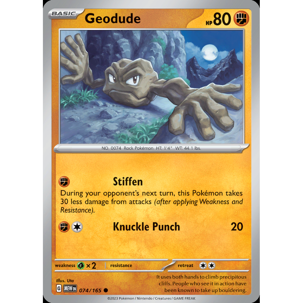 Geodude 74/165 - 151