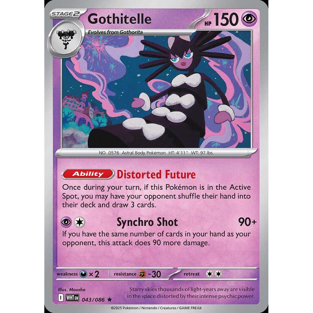 Gothitelle 43/086 [Reverse Holo] - White Flare