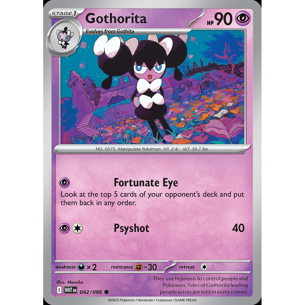 Gothorita 42/086 [Reverse Holo] - White Flare