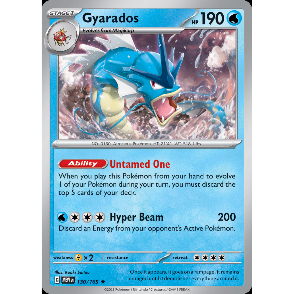 Gyarados 130/165 [Reverse Holo] - 151
