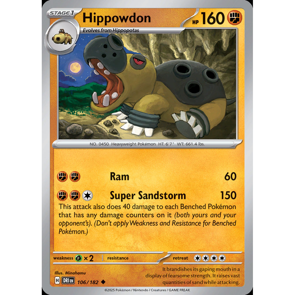 Hippowdon 106/182 - Destined Rivals
