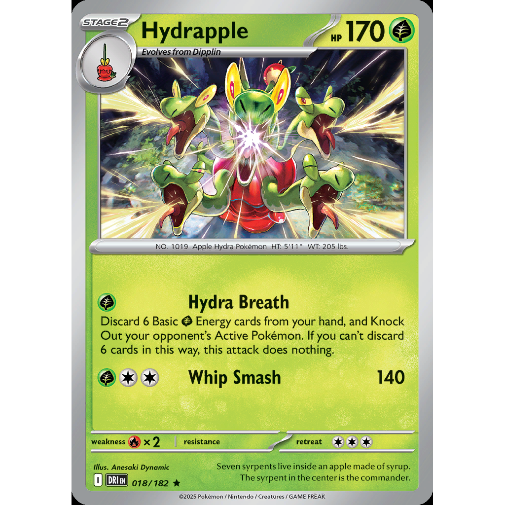 Hydrapple 18/182 [Reverse Holo] - Destined Rivals