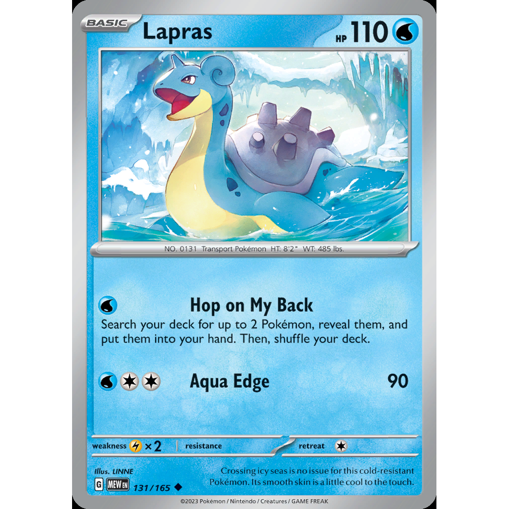 Lapras 131/165 [Reverse Holo] - 151