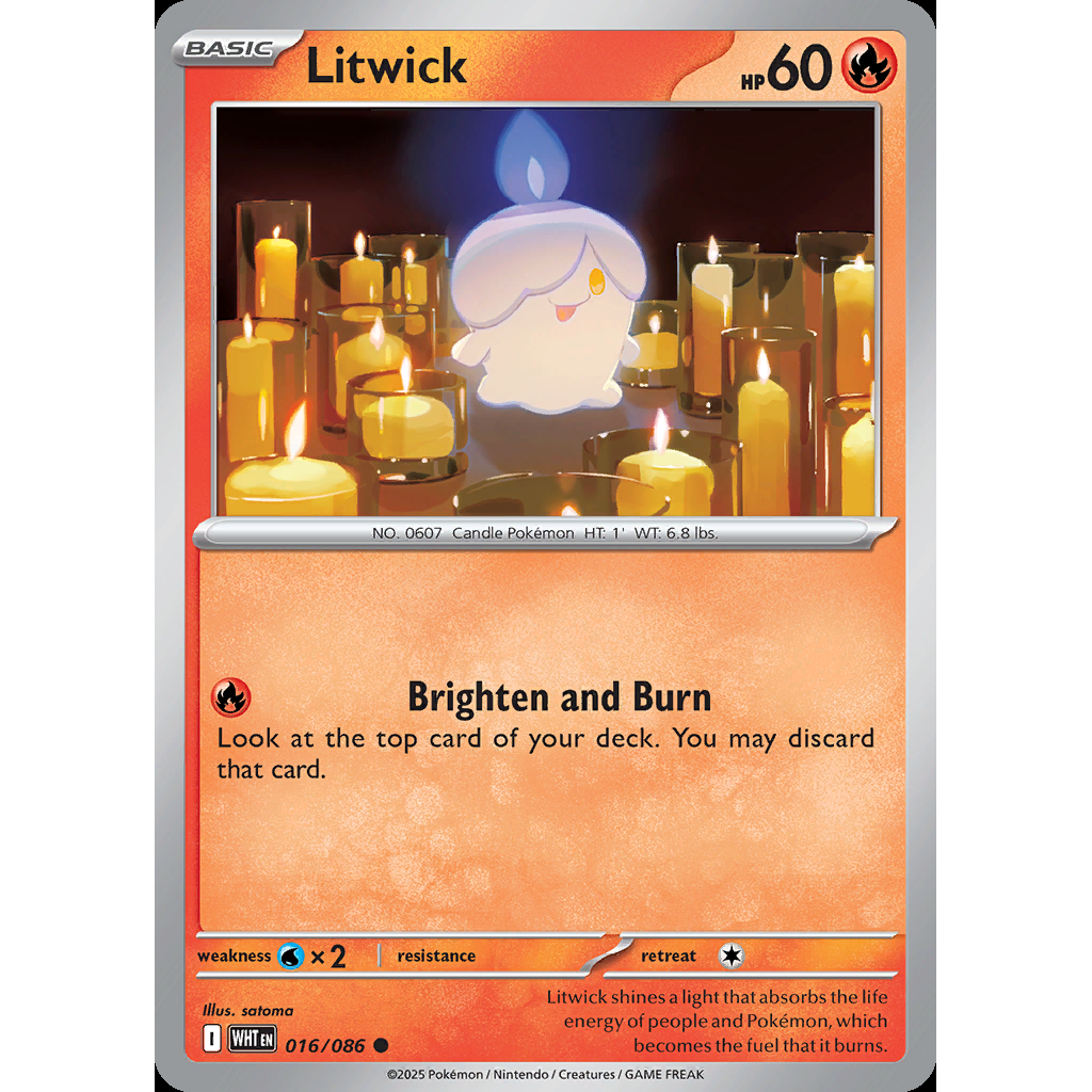 Litwick 16/086 [Reverse Holo] - White Flare